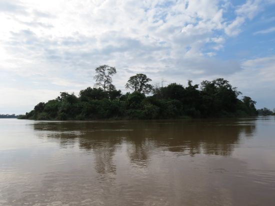 kleine Inseln auf dem Mekong