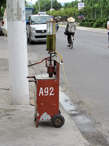 Tankstelle am Straßenrand